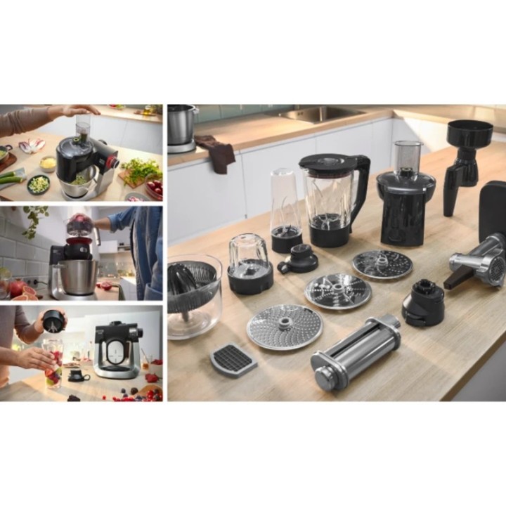 Bosch multipraktik MUMS6ZS34, 1600W, 5.5L, 7 brzina, crna inox