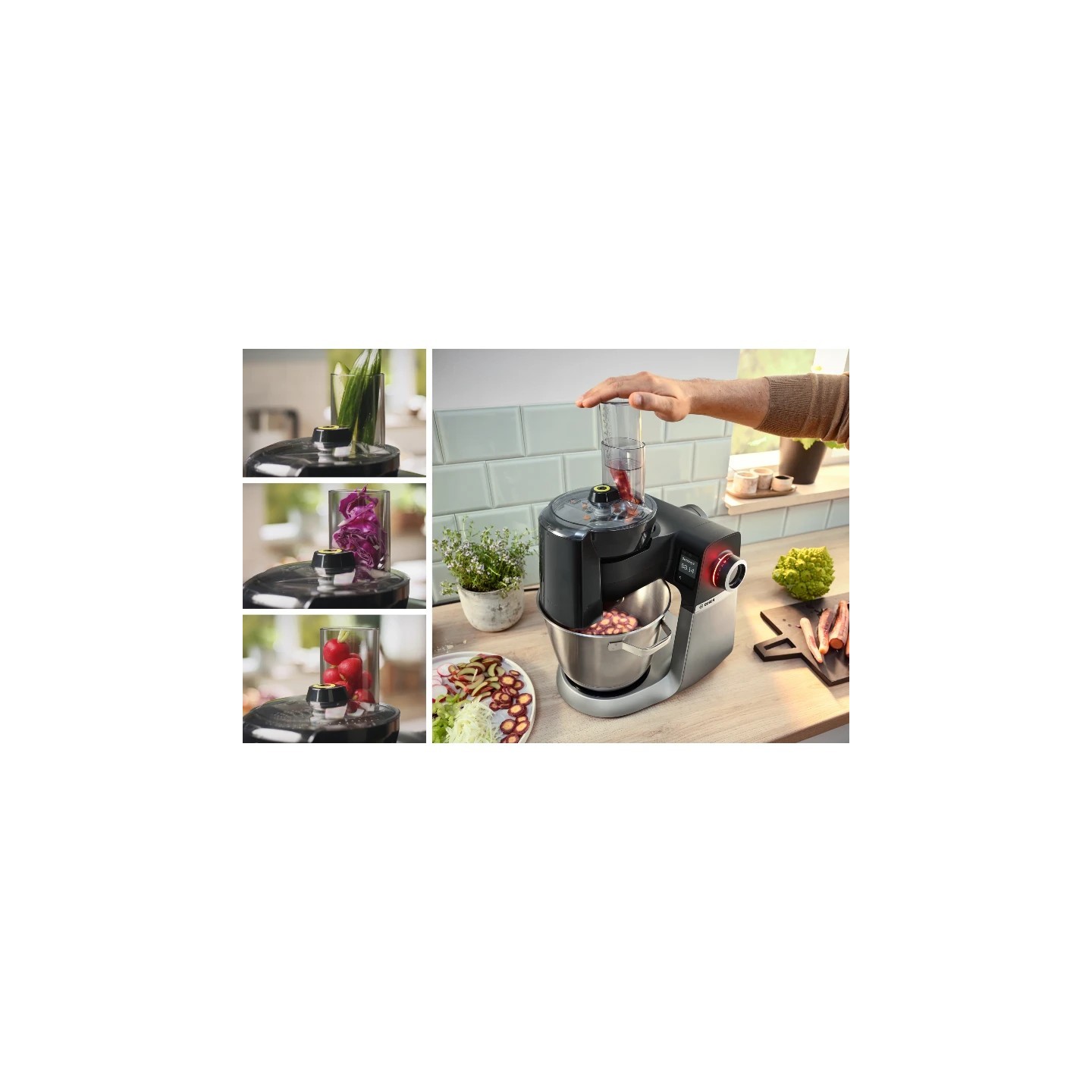 Bosch multipraktik MUMS6ZS34, 1600W, 5.5L, 7 brzina, crna inox