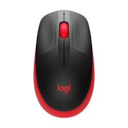 Logitech miš M190 wireless crno/crveni