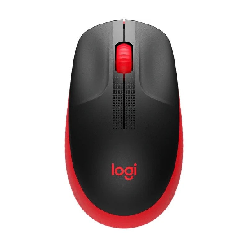 Logitech miš M190 wireless crno/crveni
