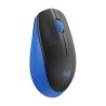 Logitech miš M190 wireless crno/plavi