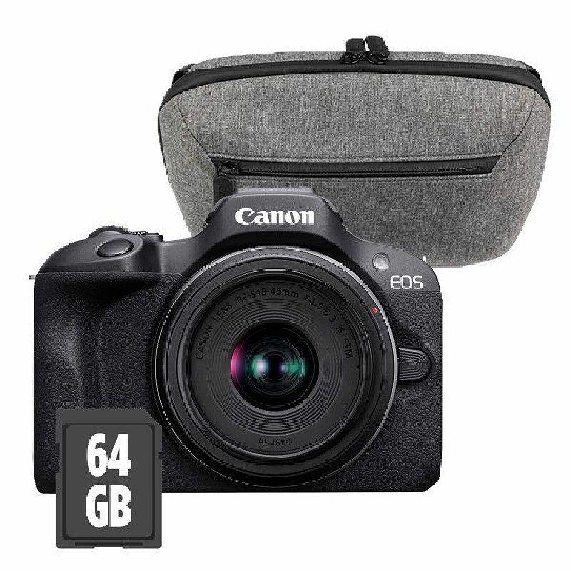 Canon R100 + RFS18-45 travel kit - torbica i SD64GB