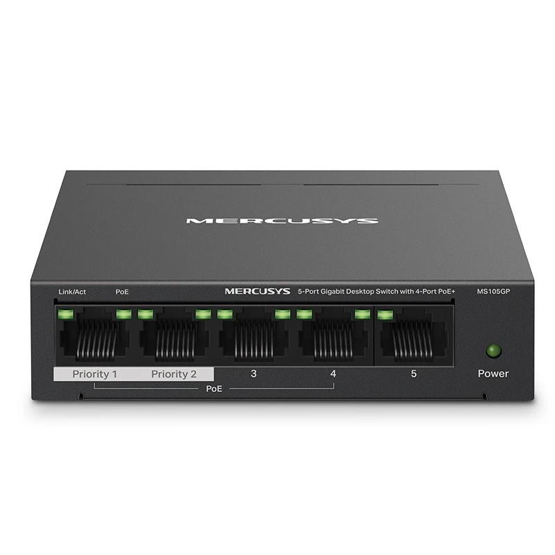 Mercusys switch 5-portni gigabitni MS105GP 4xPOE