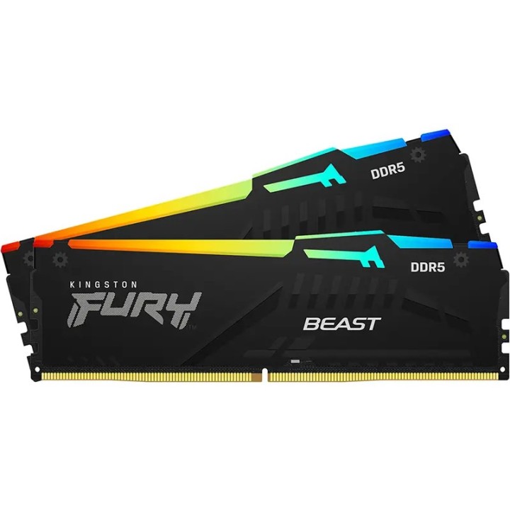 RAM Memorija Kingston Fury Beast RGB 64GB (2x32GB) 5600MHz