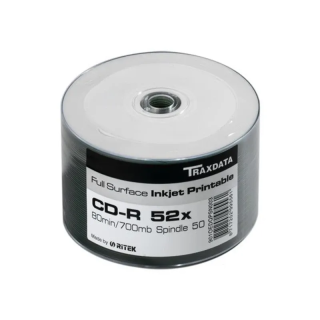 Traxdata CD-R Full Printable CAKE 50 WHITE