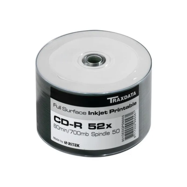 Traxdata CD-R Full Printable CAKE 50 WHITE