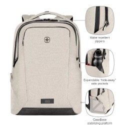 Wenger ruksak za laptop MX professional 16'' bež-bijeli