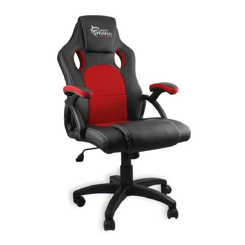 White shark gaming stolica Kings Throne crno-crvena