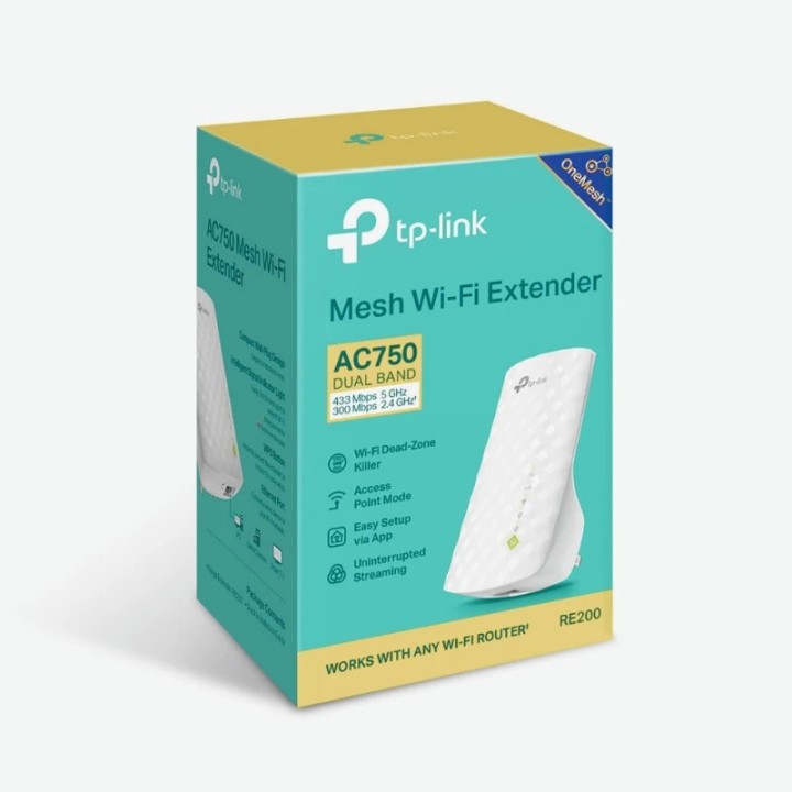 TP-link AC750 Wi-Fi Range Extender (RE200-EU)