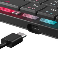 White shark gaming tastatura Nagamaki mehanička red SW US crna