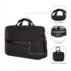 Wenger torba za laptop XE Brief 16'' sivo-crna
