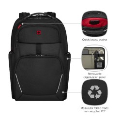 Wenger ruksak za Laptop New Icons, Meteor, Crni (653188)