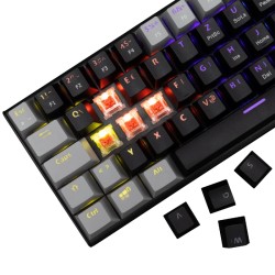 White shark gaming tastatura Wakizashi-2 mehanička red SW crno-siva