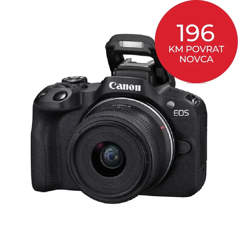Canon EOS R50 + RF-S 18-45mm crni