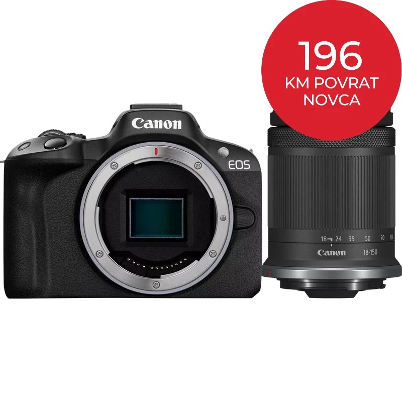 Fotoaparat Canon EOS R50 + RF-S 18-150mm