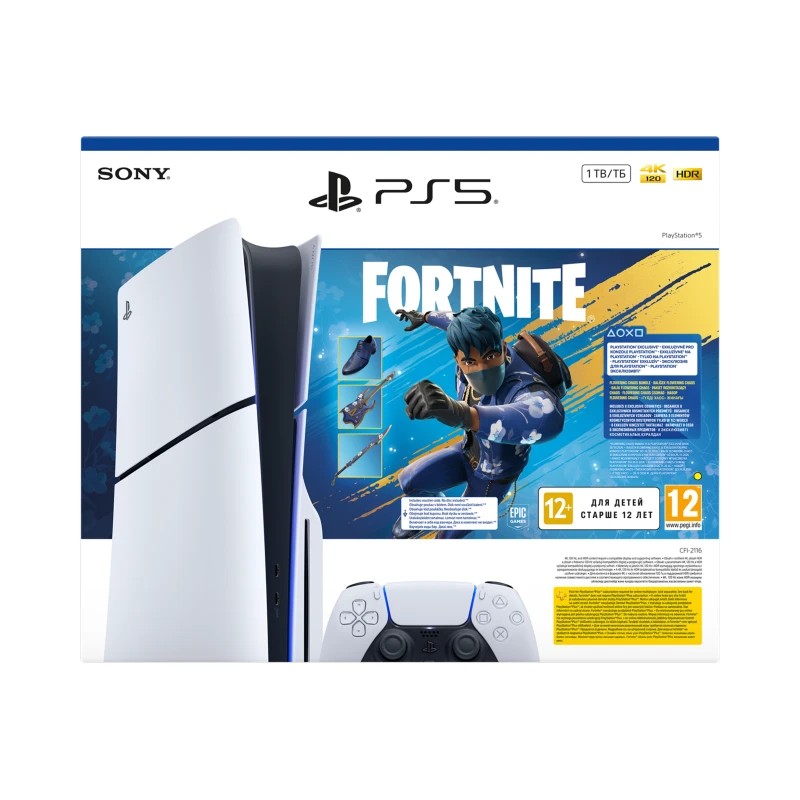 Sony PlayStation 5 Slim D Chassis 1TB + Fortnite Flowering Chaos VCH