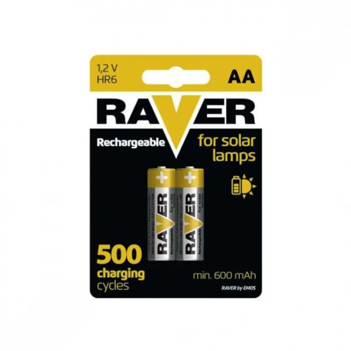 Baterija RAVER Solar AA 1,2V punjiva HR6 za ručne svijetiljke B7426
