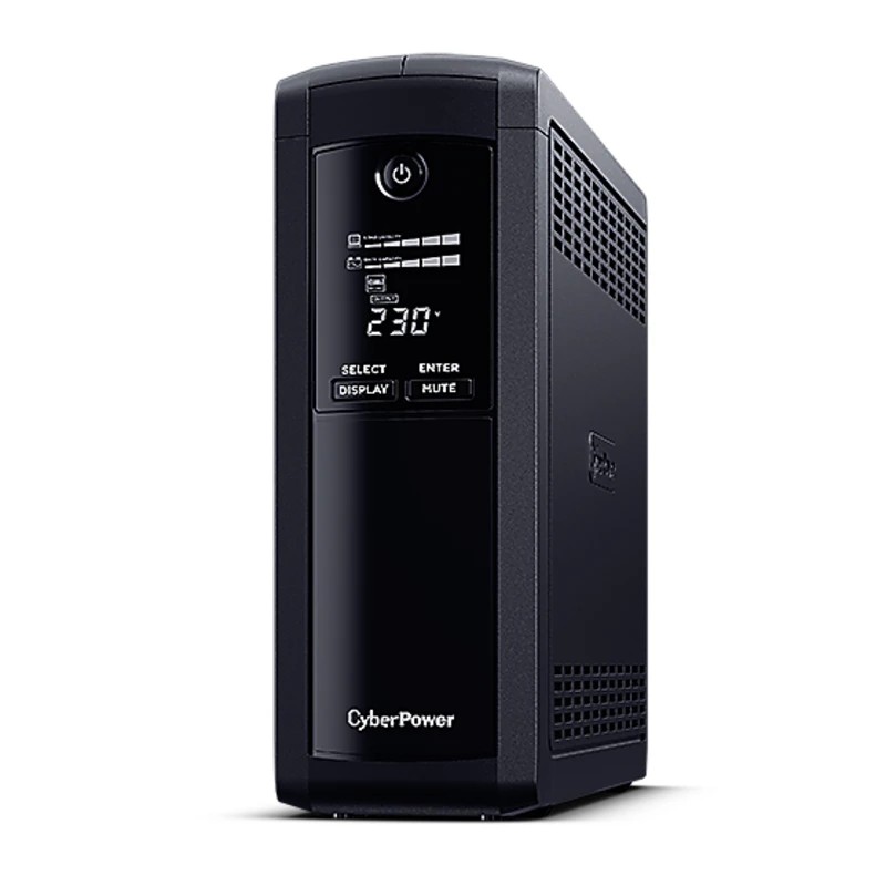 CyberPower UPS 1200VA/720W VP1200ELCD, line-int., šuko, desktop