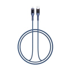 Gigatech kabal za punjenje XB819 1m 27W Type C - lightning, led display, plavi