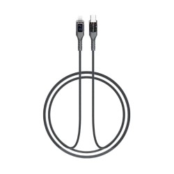 Gigatech kabal za punjenje XB818 1m 27W Type C - lightning, led display, sivi