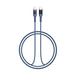 Gigatech kabal za punjenje XB811 1m 100W Type C, led display, plavi