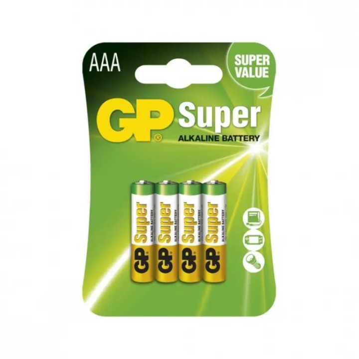 Baterija GP Super AAA 1,5V Super blister 4/1 B1311