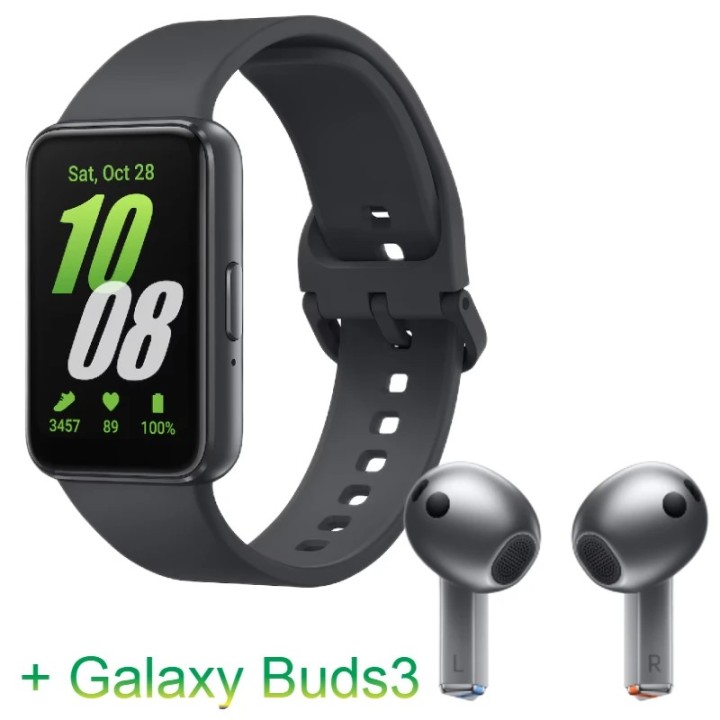 Samsung Galaxy Watch Fit 3 Dark Gray + Galaxy Buds3 Silver