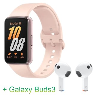 Samsung Galaxy Watch Fit 3 Roze Gold + Galaxy Buds3 White
