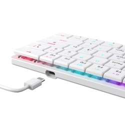 White shark gaming tastatura Nagamaki mehanička Blue SW US bijela