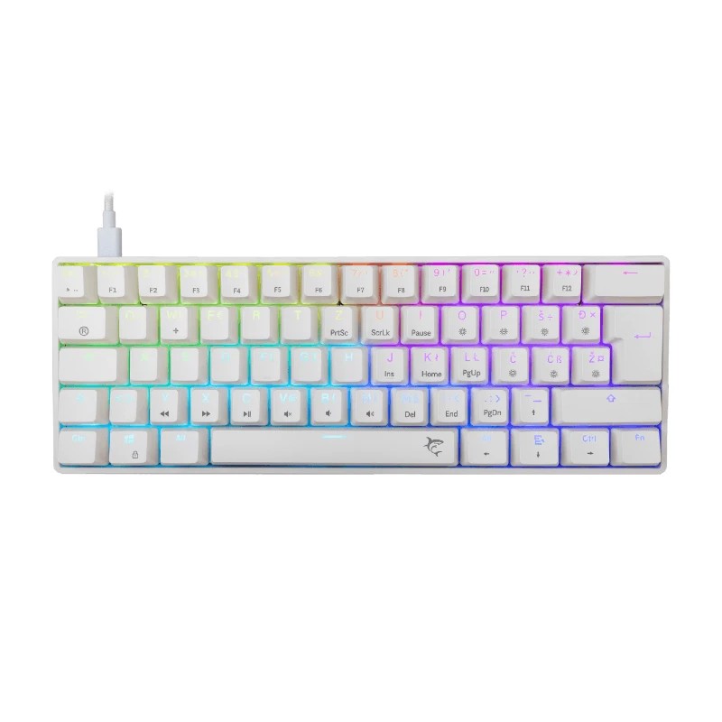 White shark gaming tastatura Shinobi mehanička Brown SW bijela