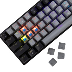 White shark gaming tastatura Wakizashi mehanička Blue SW sivo-crna