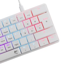 White shark gaming tastatura Nagamaki mehanička Red SW bijela