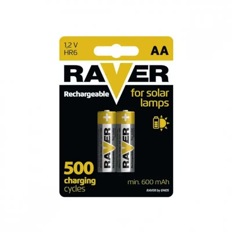 Baterija RAVER Solar AA 1,2V punjiva HR6 za ručne svijetiljke B7426