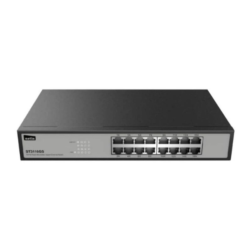 SWITCH 16 Port Gigabit RackMount metalno kucište Netis - ST3116G