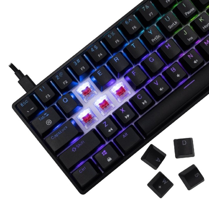 White shark gaming tastatura Shinobi-2 mehanička red SW US crna