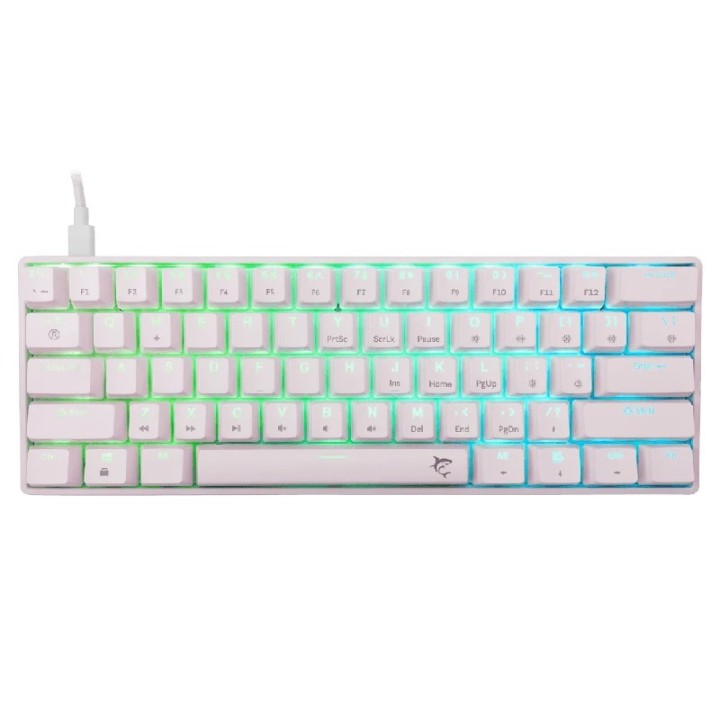 White shark tastatura Shinobi-2 mehanička blue SW US bijela