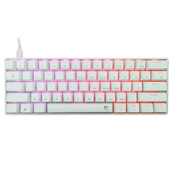 White shark gaming tastatura Shinobi-2 mehanička red SW US bijela