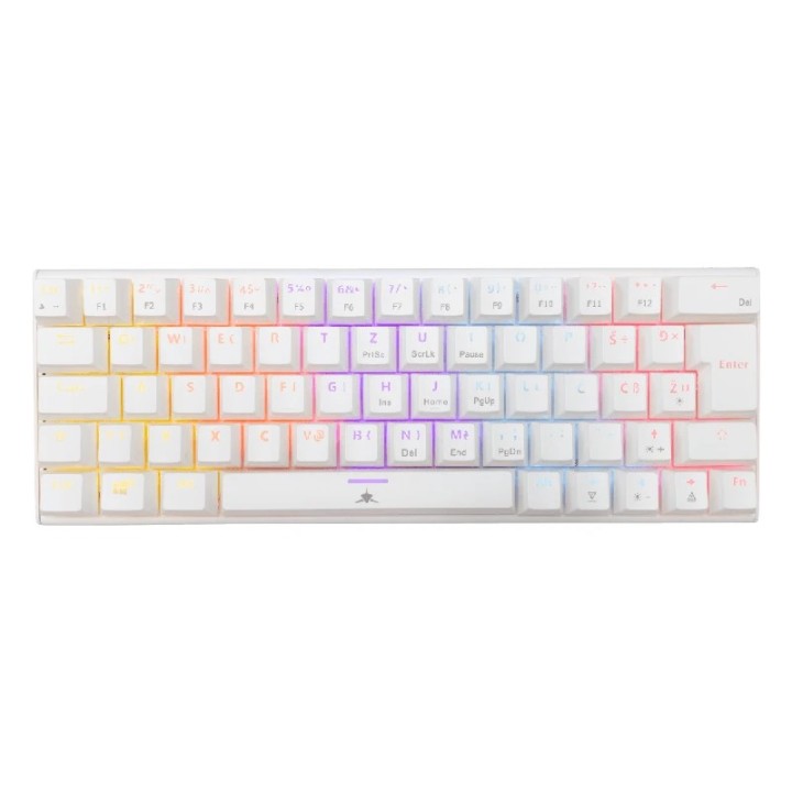 White shark gaming tastatura Wakizashi-2 mehanička red SW US bijela