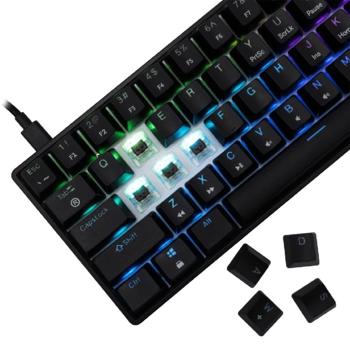 White shark gaming tastatura Nagamaki mehanička brown SW crna
