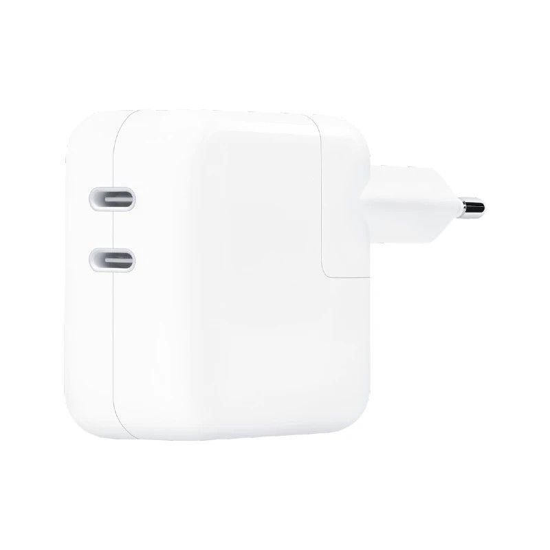Apple punjač Dual USB-C 35W bijeli bez kabla