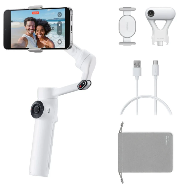 Insta360 Flow 2 AI Tracker Summit White