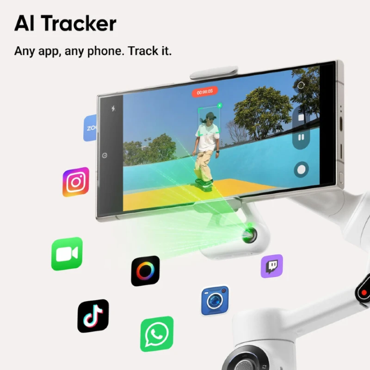 Insta360 Flow 2 AI Tracker Summit White
