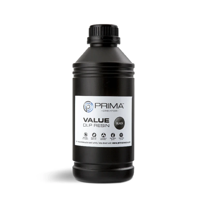 PrimaCreator Value UV / DLP Resin - 1000 ml - crni