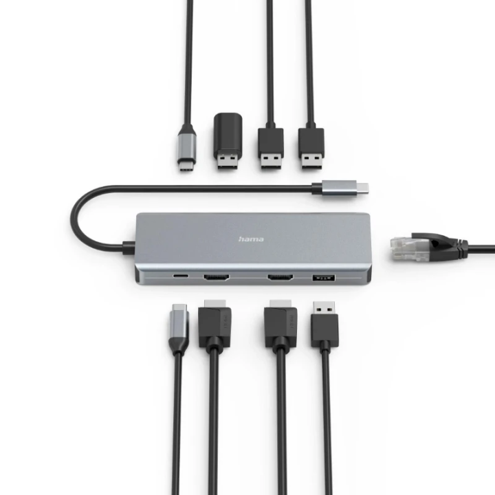 Hama Connect 2 USB hub 9-portni