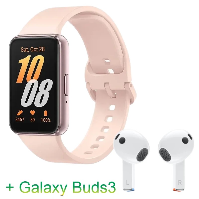 Samsung Galaxy Watch Fit 3 Roze Gold + Galaxy Buds3 White