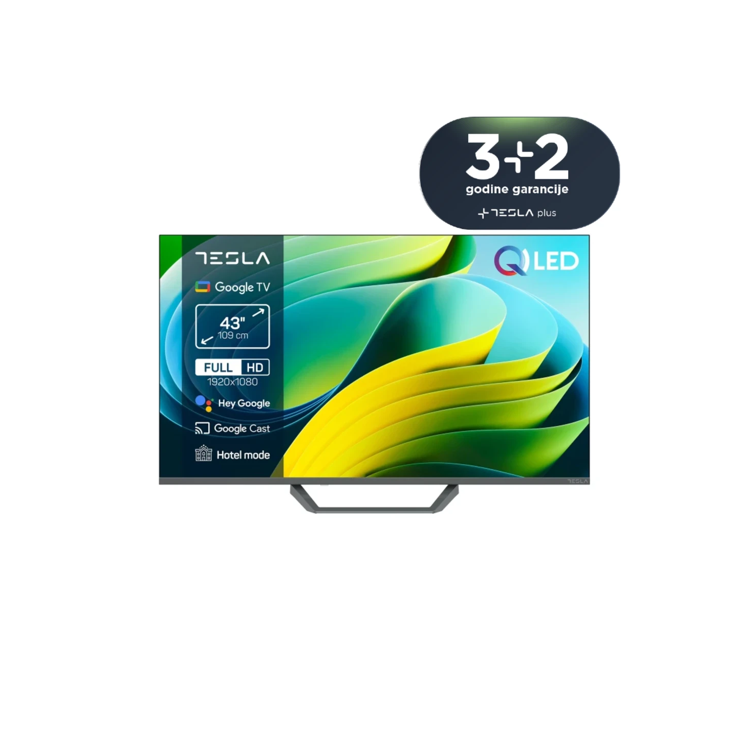 Tesla Televizor Q40E665GFS QLED 40'' (101cm) FHD, Google TV