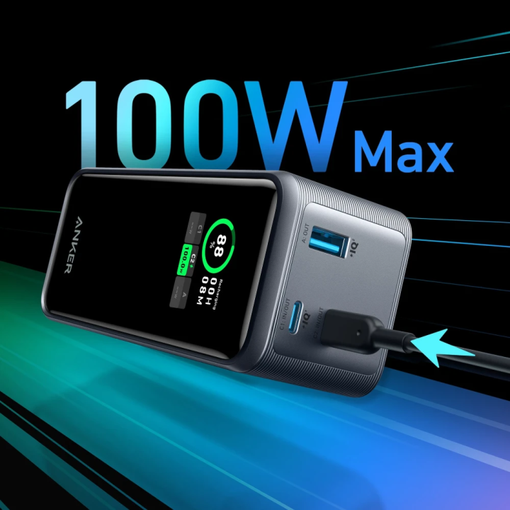 Anker Prime 20000mAh Power Bank (200W) Black