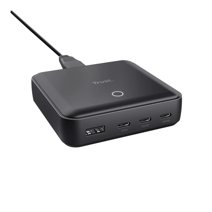 Trust Maxo 100W 4-port USBdesktop punjač, 3 USB-C porta,1 USB-A port