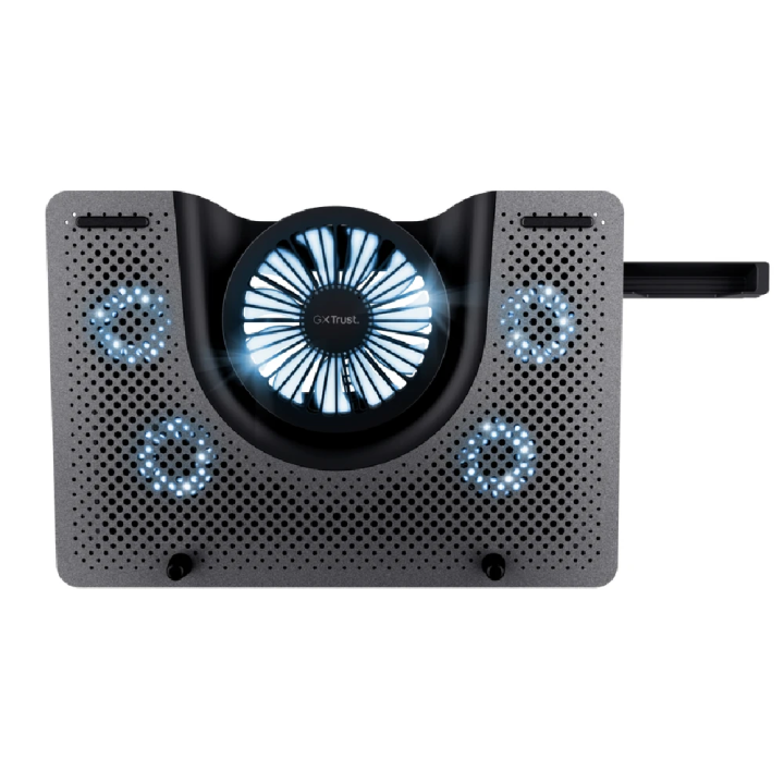 Trust Quno Cooling Stand LED GXT 1125 Laptop cooling stand sa 5 ventilatora + stalak za telefon