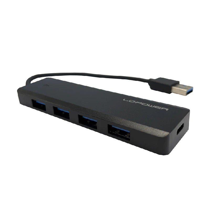 LC-Power USB Hub, 4x USB port USB 3.0, Plug n Play, A port